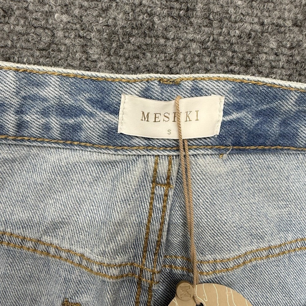 Meshki Jagger Relaxed Denim Cargo wide leg Jeans Women's size Small 30x31 - Picture 8 of 15